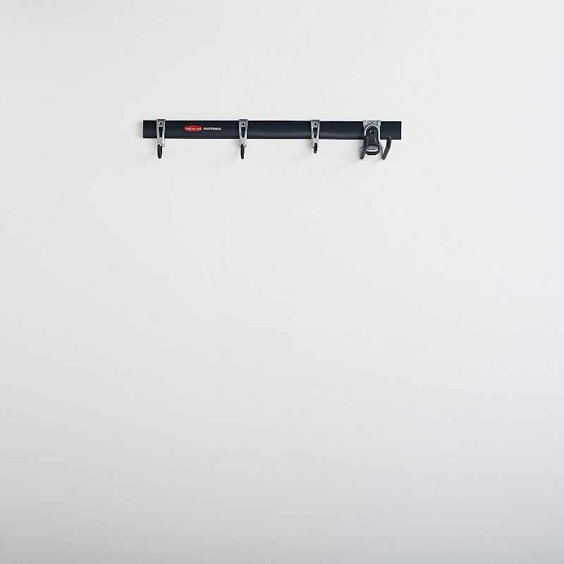 Rubbermaid FastTrack Garage Storage System 5 Piece All in One Rail and Hook Kit (2 Pack)