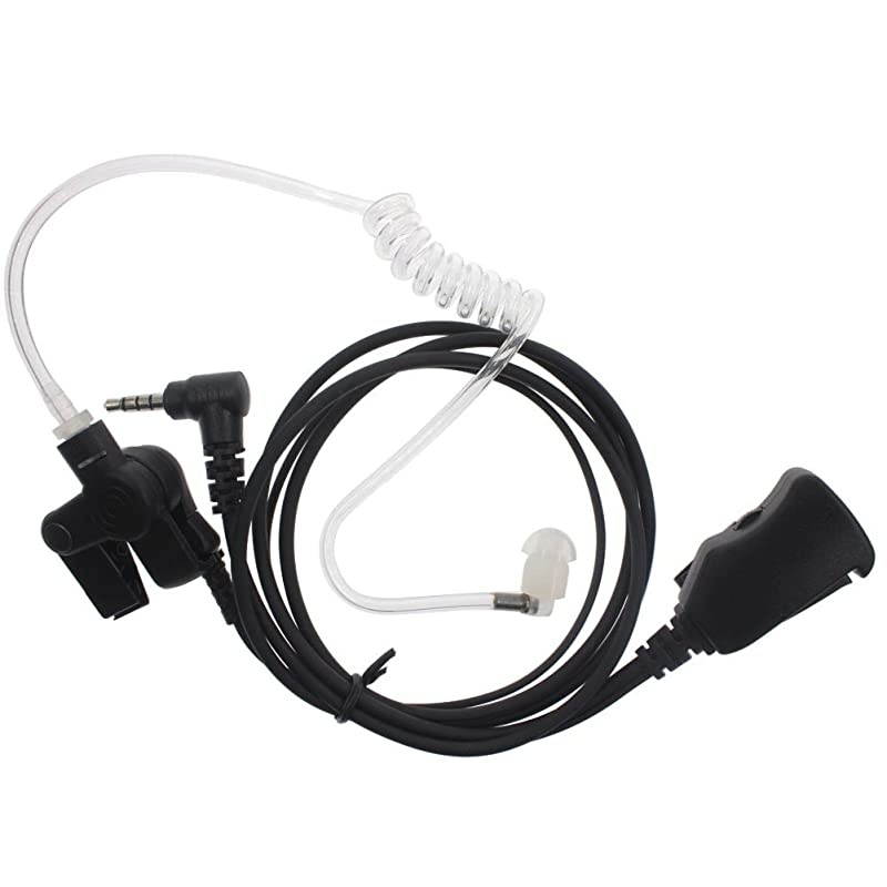 35mm 1 Pin Air Covert Acoustic Tube Adjustable Volume Earpiece Headset for Walkie Talkie Yaesu VX3R FT10R VX17 VX130 VX300 VX354