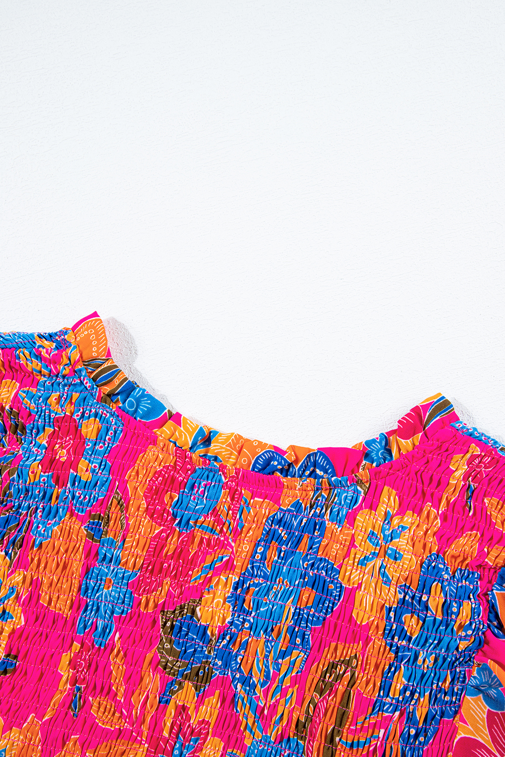 White Spotted Print Tie Neck Color Block Halter Sleeveless Shirt