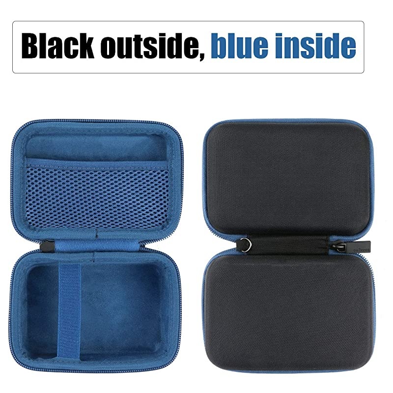 Hard Travel Case for Fujifilm Instax Mini Link Smartphone Printer Black Case + Inside Dark Denim