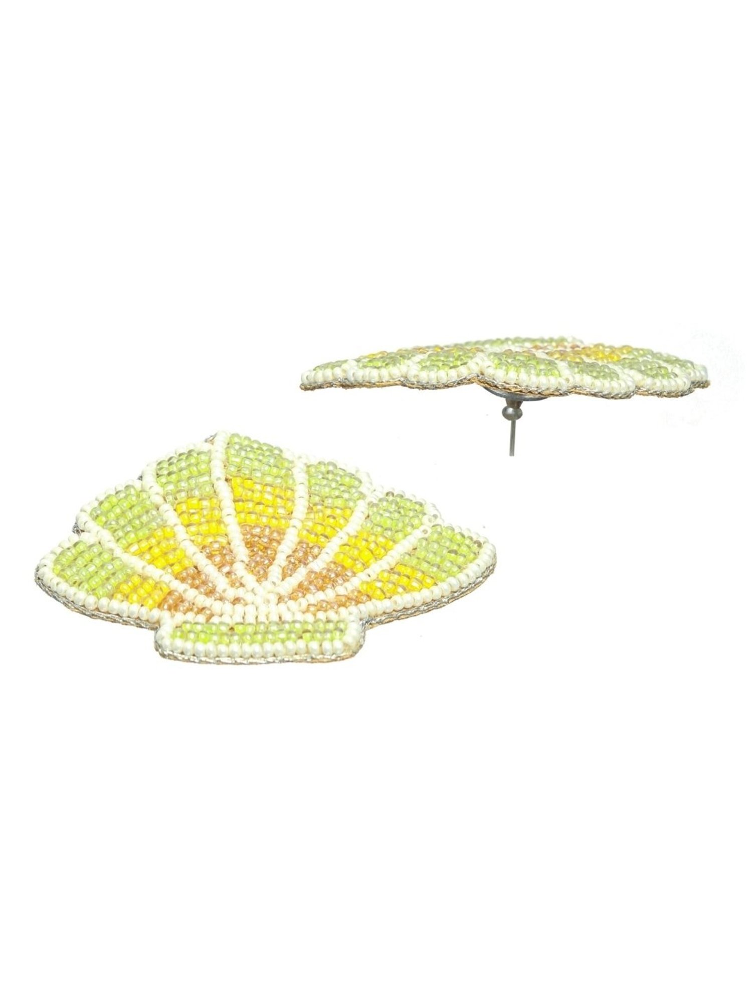 Aatmana Multi-coloured Artificial Beads Studded Cloud Shaped Stud Earrings for Women