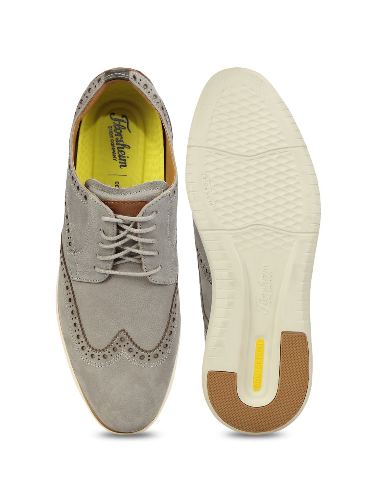 Florsheim Grey Brogue Shoes