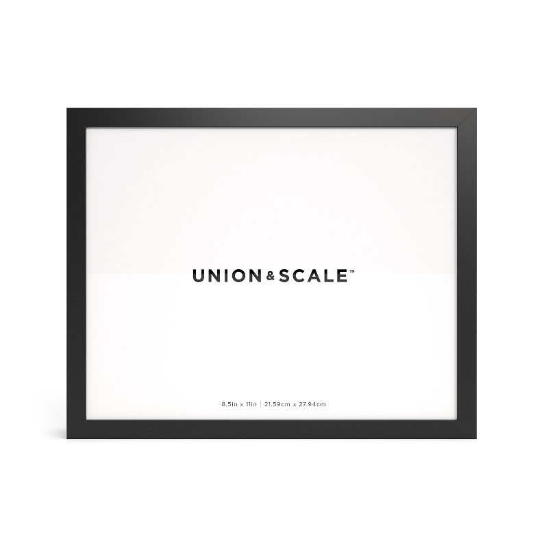 Union & Scale Essentials Wood Document Frame, Black (UN58039) 
