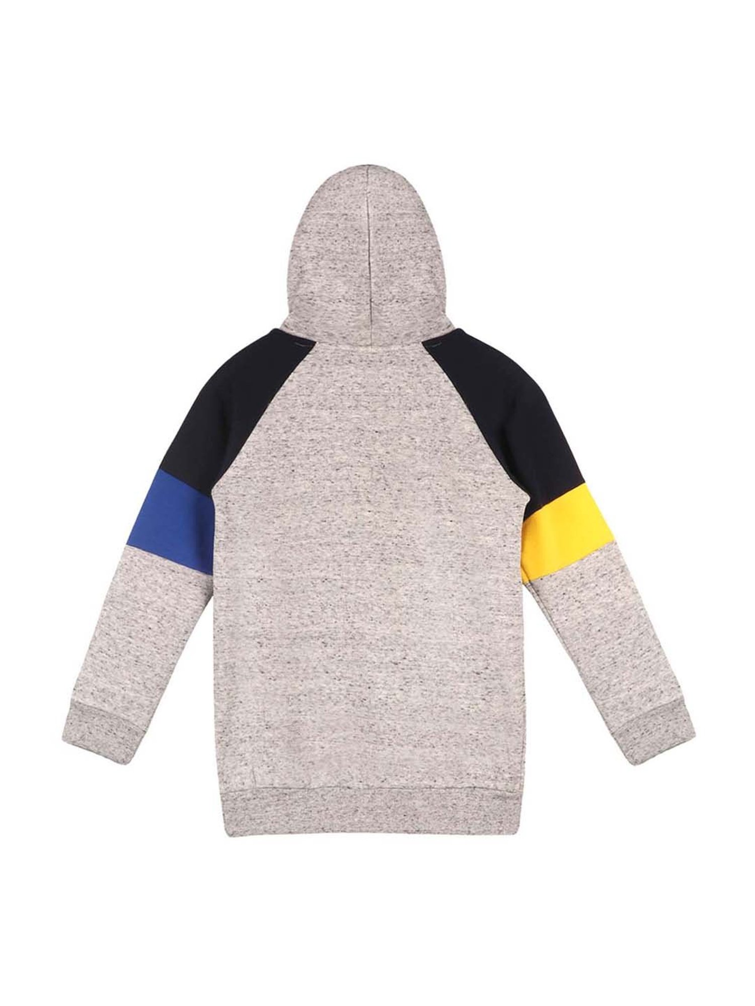 Lazy Shark Kids Grey Printed Hoodie