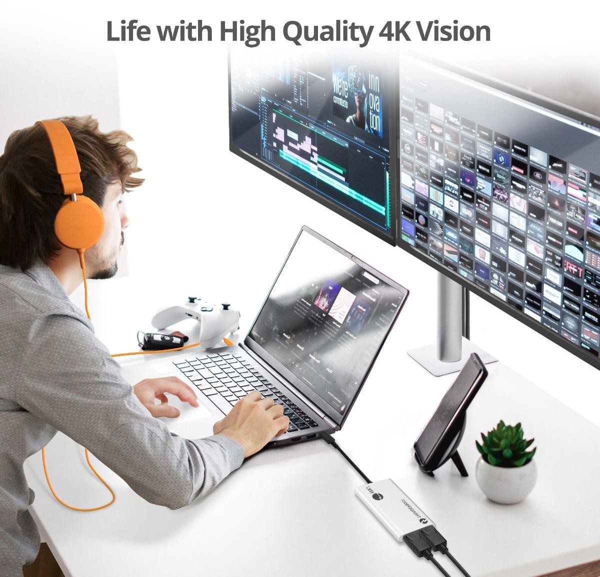 SIIG Thunderbolt 3 to Dual DP 1.2 Adapter JUTB0611S1