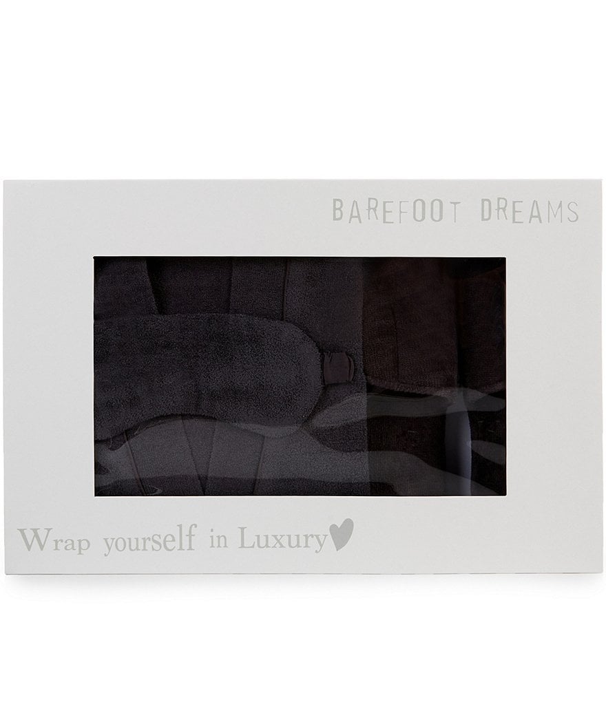 Little Giraffe Luxe Satin Snow Leopard Wrap Robe