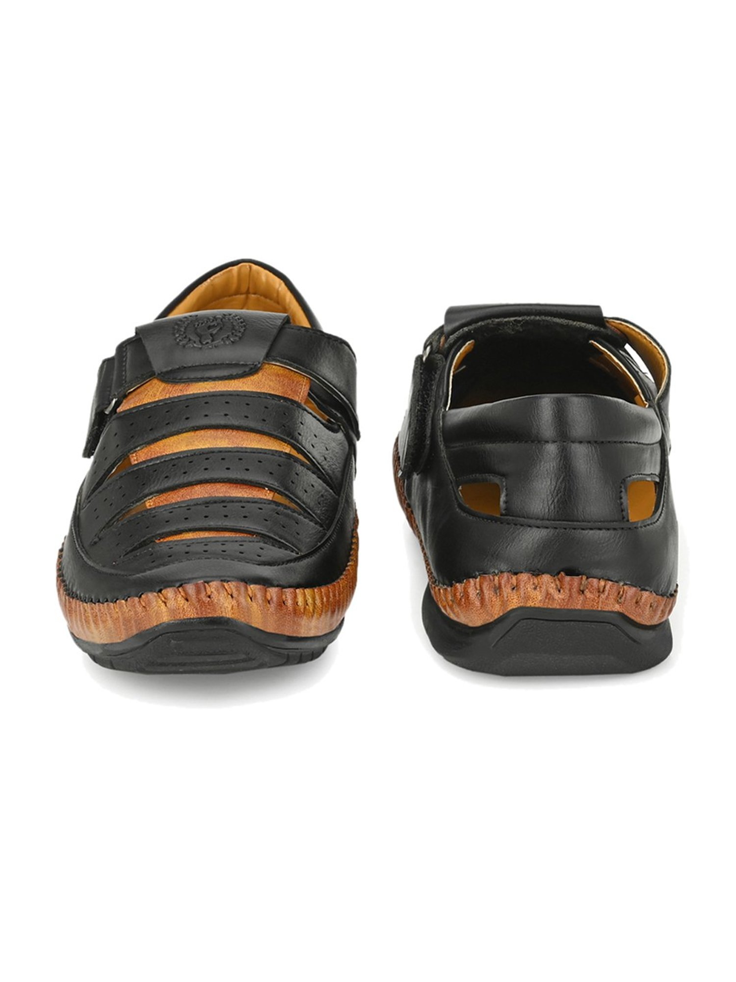 Prolific Black Fisherman Sandals