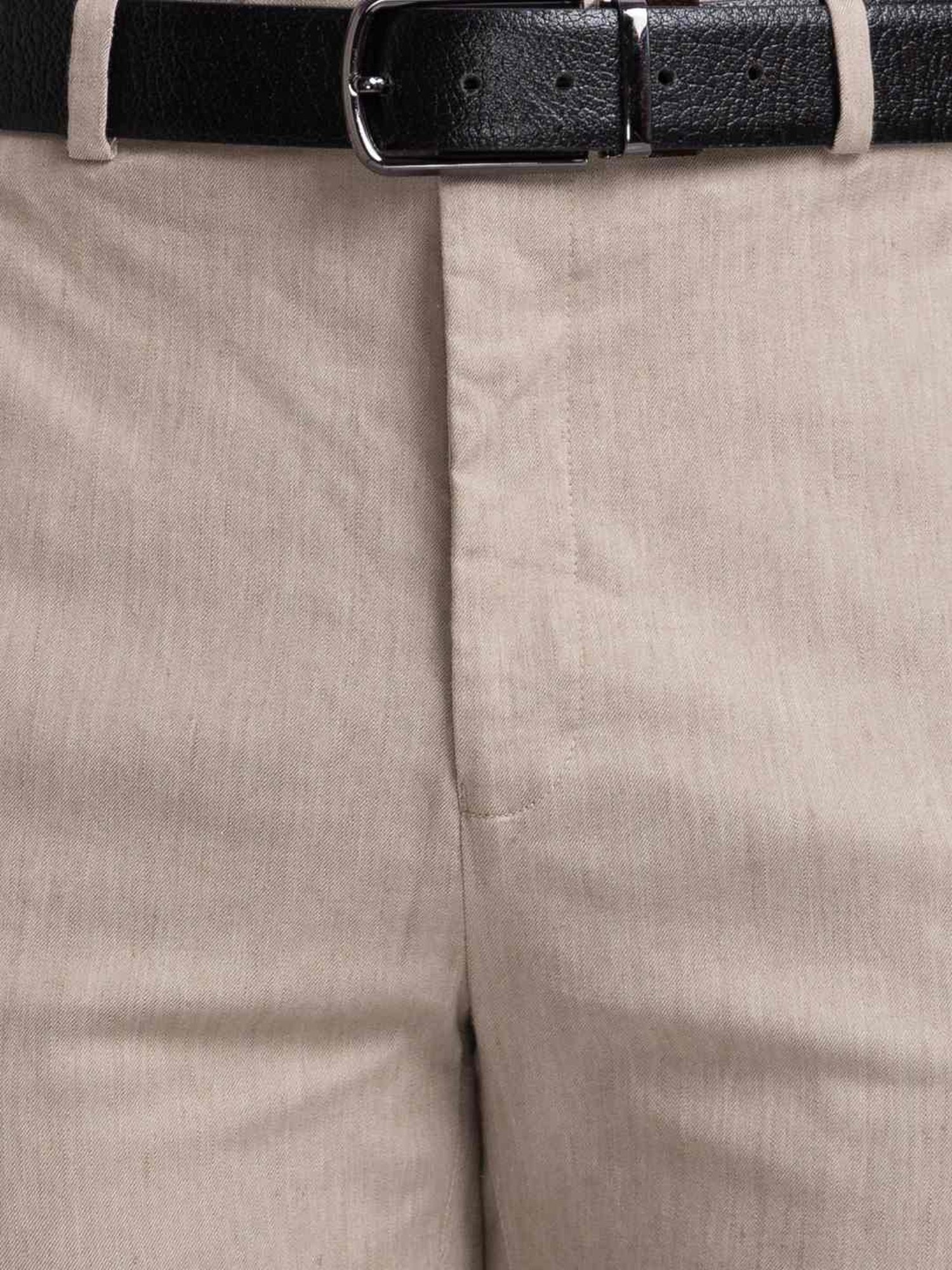 Raymond Beige Contemporary Fit Trousers