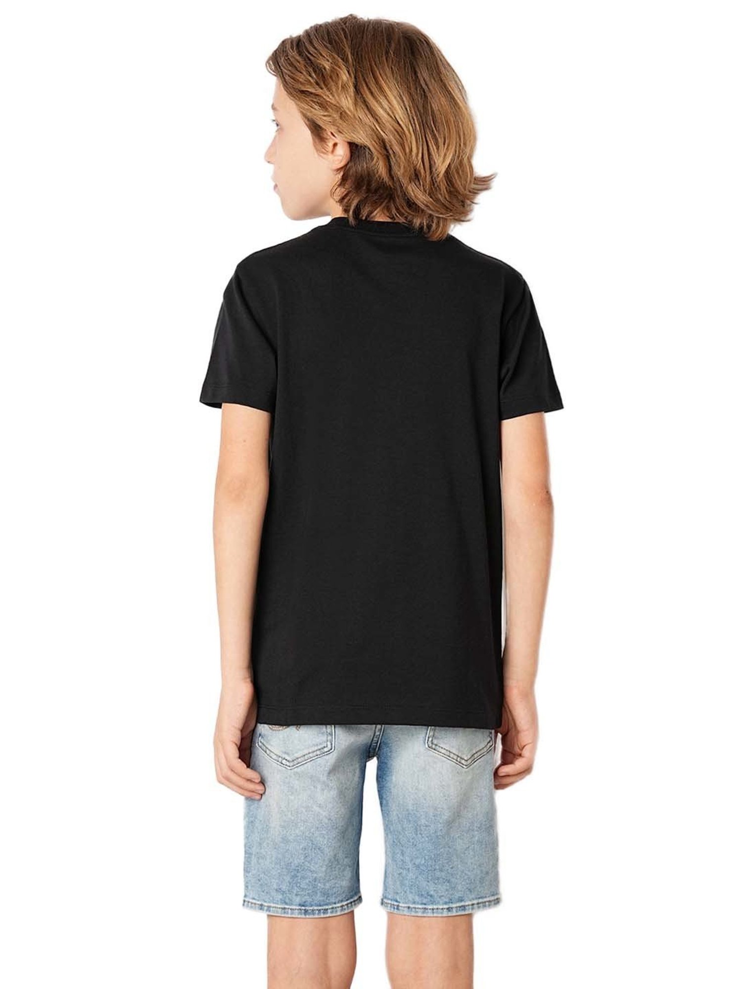 Pantaloons Junior Navy Cotton Printed T-Shirt