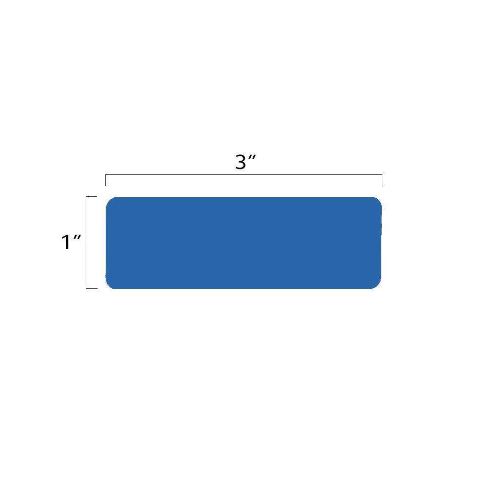 ChromaLabel 1 x 3 inch Color-Code Labels | 250/Dispenser Box (Light Blue)