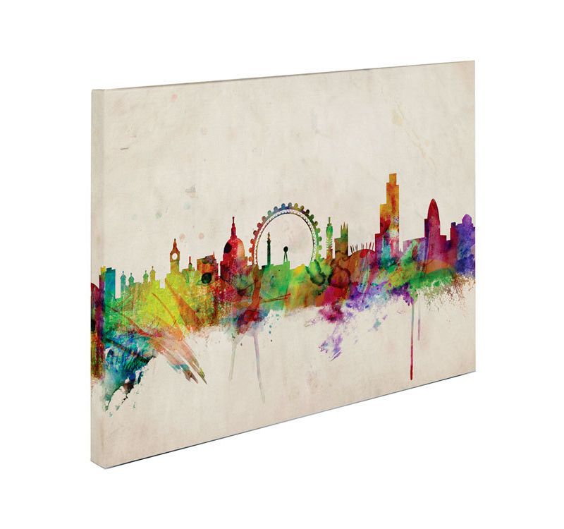 22" x 32" London Skyline by Michael Tompsett - Trademark Fine Art