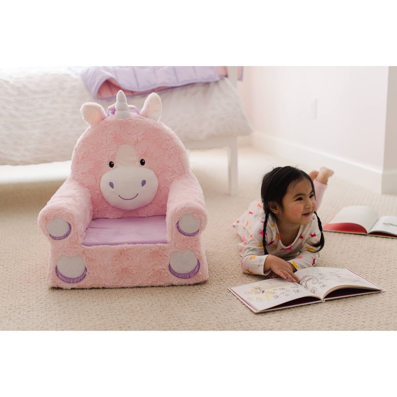 Soft Landing Sweet Seats Pink Unicorn Children's Soft Chair
