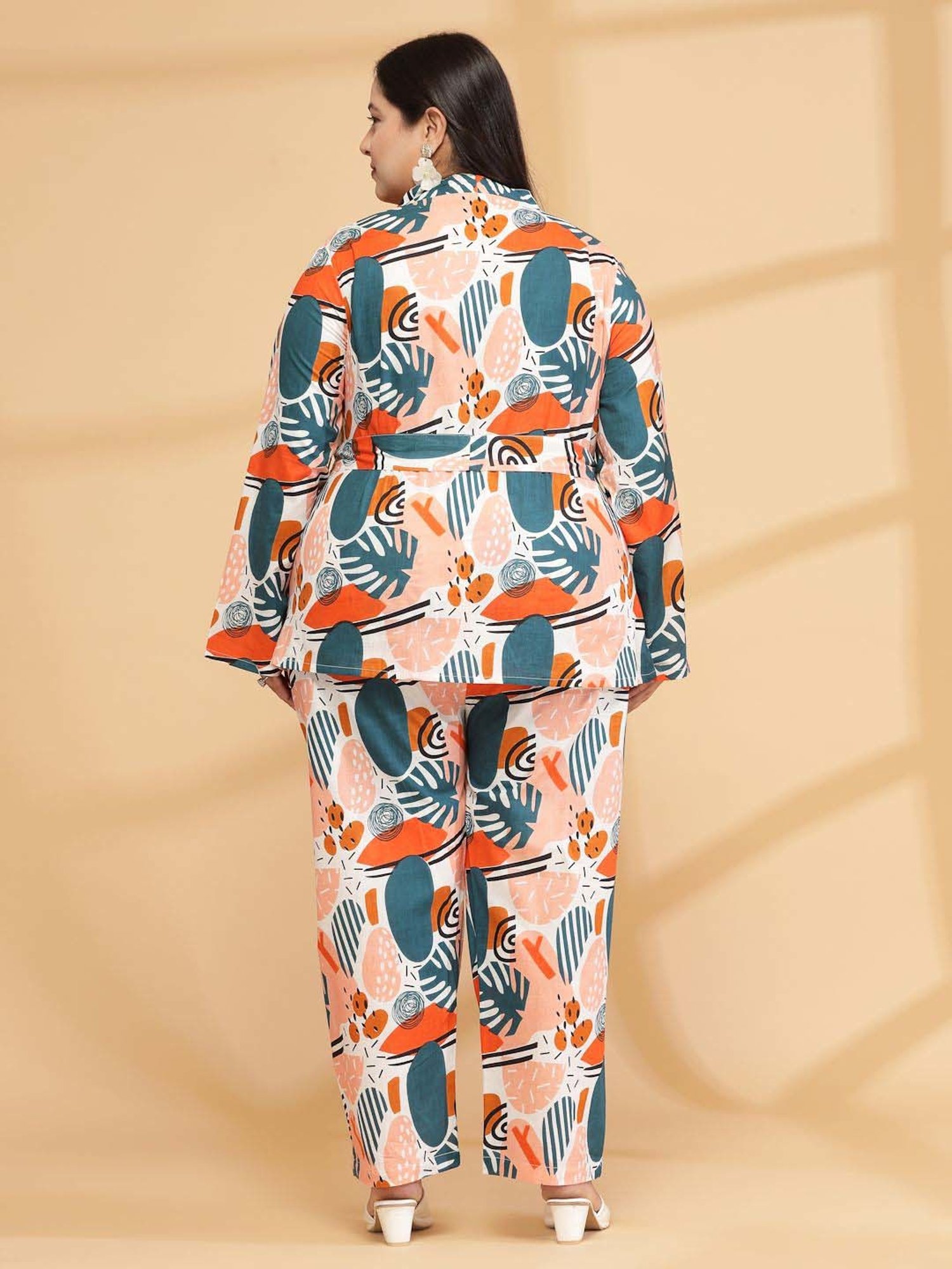 Sringam Multicolored Cotton Printed Co-Ord Sets