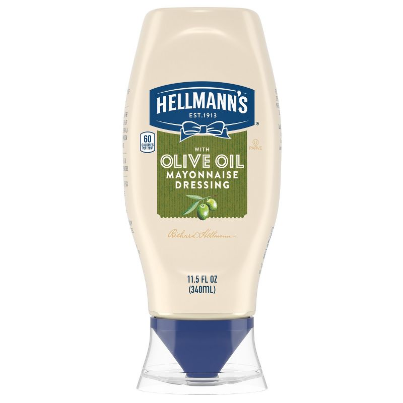 Hellmann's Mayonnaise Dressing with Olive Oil Squeeze - 11.5oz
