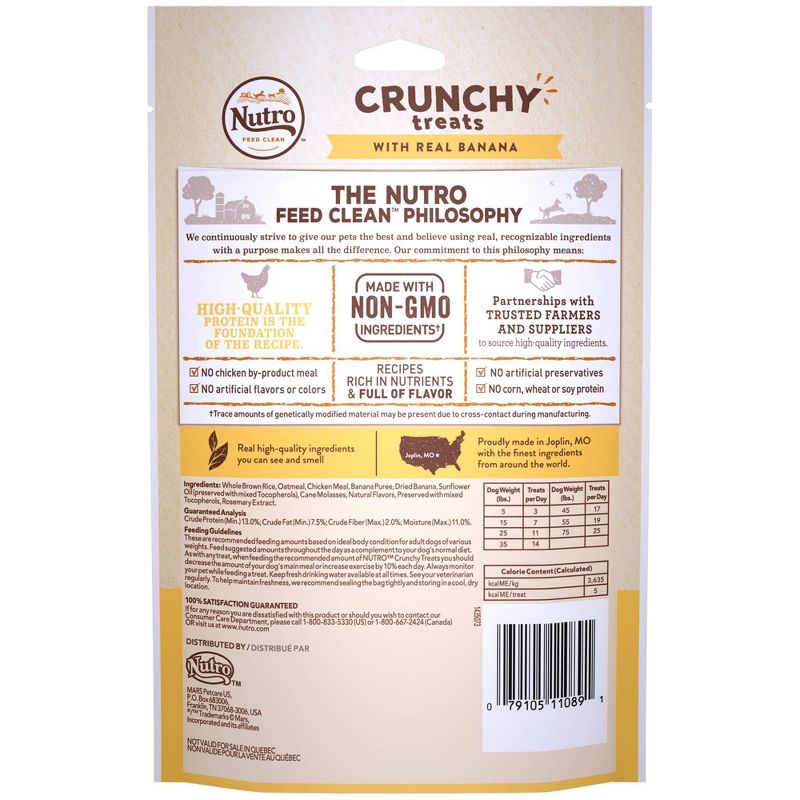 Nutro Crunchy Banana Dog Treats - 10oz