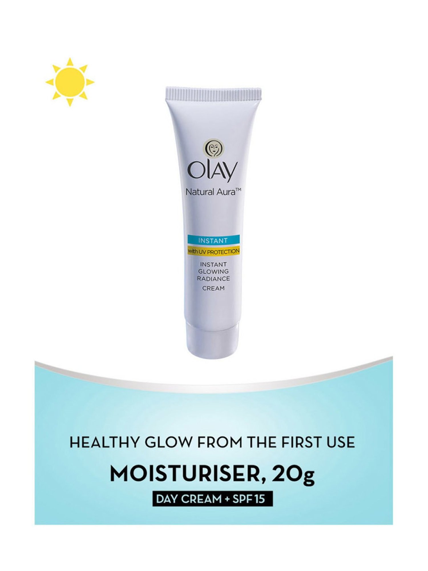 Olay Natural Aura Vitamin B3, Pro B5, E with UV Protection - 20 gm