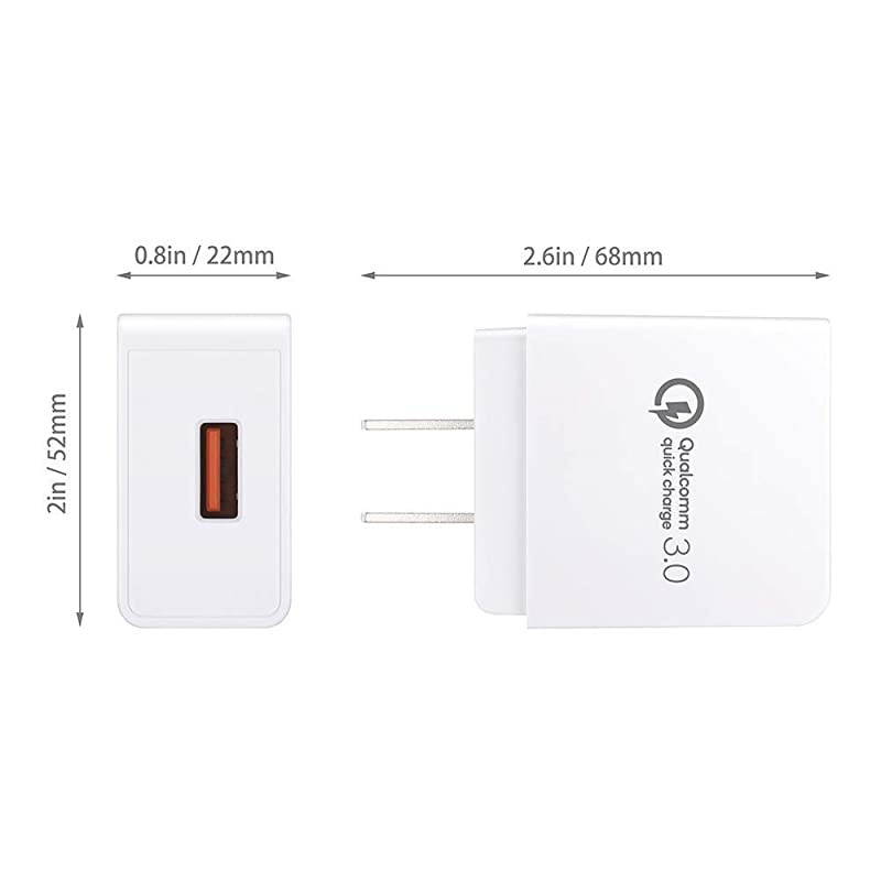 Quick Charge3.0 Fast Charger for LG Stylo 2 2V LS775 VS835 K540/Stylo 2 Plus/Stylus 3 M400/Stylo 3 LS777/Stylo 3 Plus TP450 M470/V10/K10/Tribute Dynasty/Empire/Royal/X Style,5Ft Micro USB Cord