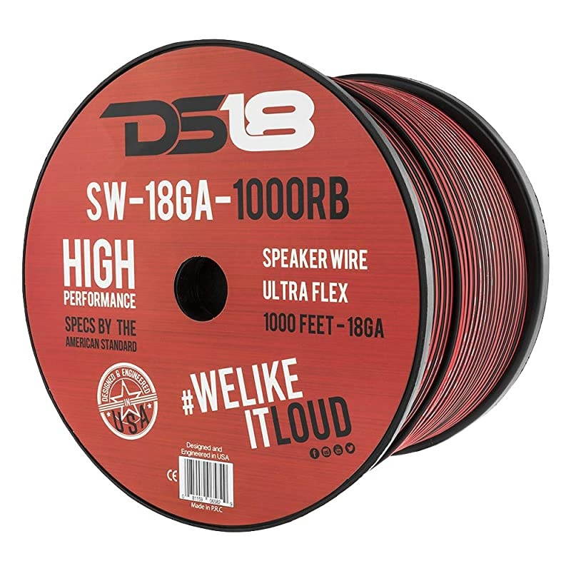 DS-SW-18GA-1000RB 18-Gauge 1000-Feet Speaker Wire,