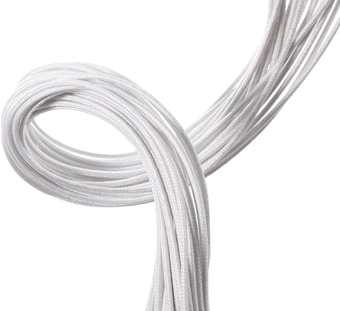 Sleeved Cable - Cable Extension for Power Supply with Extra-Sleeved 24-PIN 6-PIN 4+4 PIN 500mm Length with Combs,Green(19.7 inch/50CM),SC503