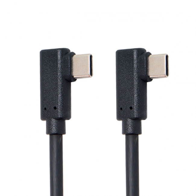 Xiwai 180cm USB-C Type-C to Type-C Cable Gen2 10Gbps 65W Dual 90 Degree Left Right Angled Type