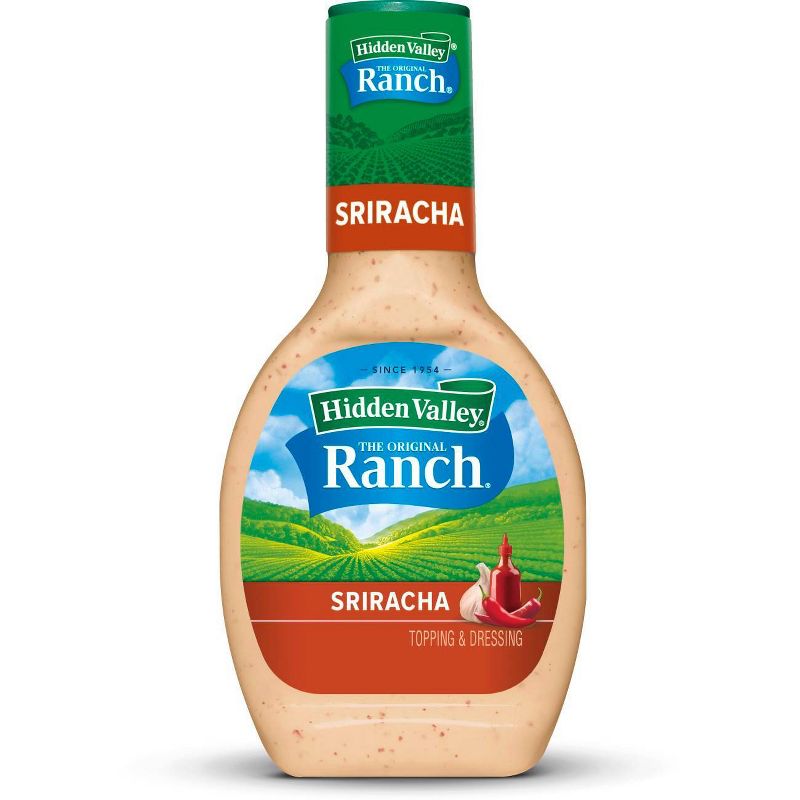 Hidden Valley Siracha Ranch Salad Dressing & Topping - Gluten Free - 16fl oz