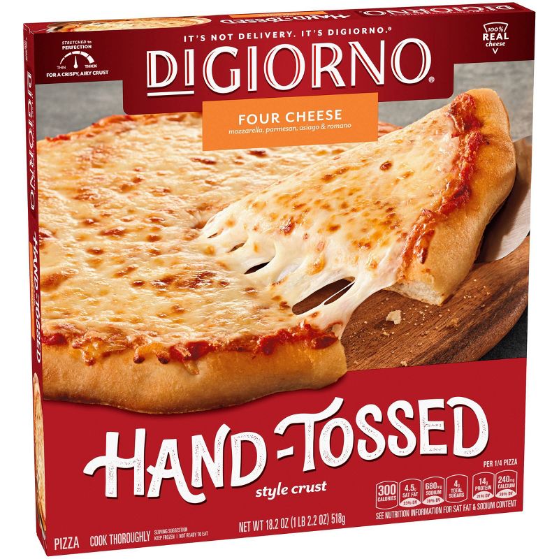 DiGiorno Hand Tossed Pizzaria Style Quattro Formaggi / Four Cheese Frozen Pizza - 18.3oz