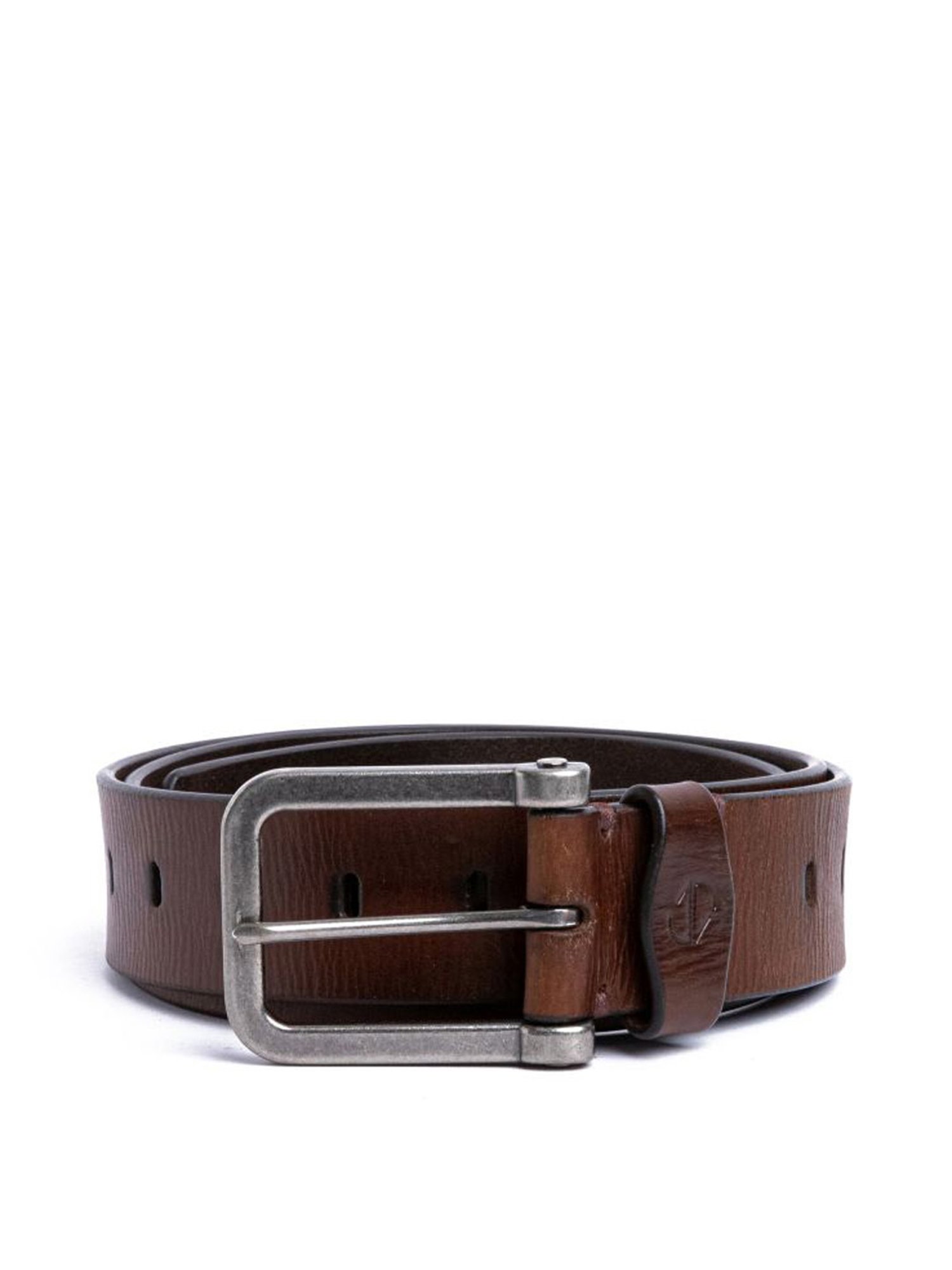 James Aston Alarico Elite Brown Leather Solid Waist Belt