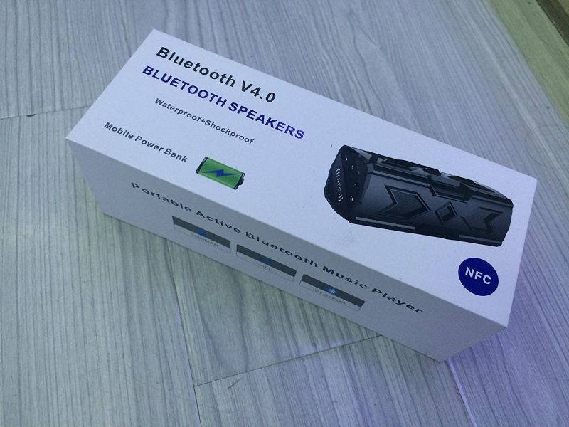 KuWfi PT-390 Portable Waterproof Sport Bluetooth Speakers Outdoor Dustproof/Anti-scratch/Shockproof/NFC Speaker stereo subwoofer HiFi Bluetooth Speaker Player Power Bank