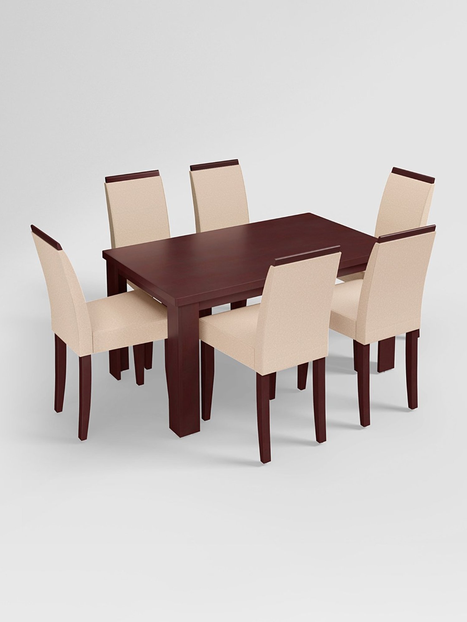 Durian Elanor Modern Brown & Beige Premium Leatherette Dining Chair