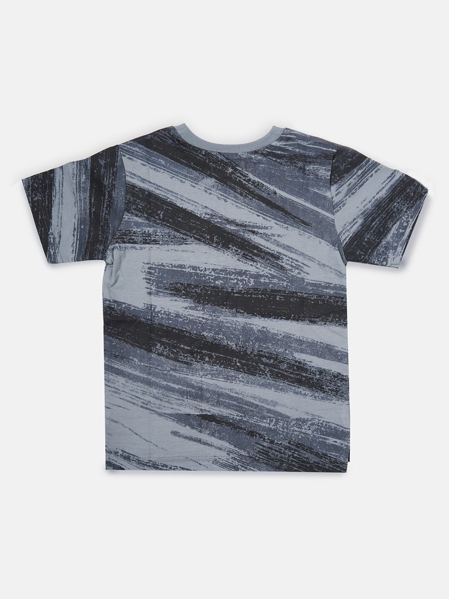 Angel & Rocket Kids Blue Cotton Printed T-Shirt