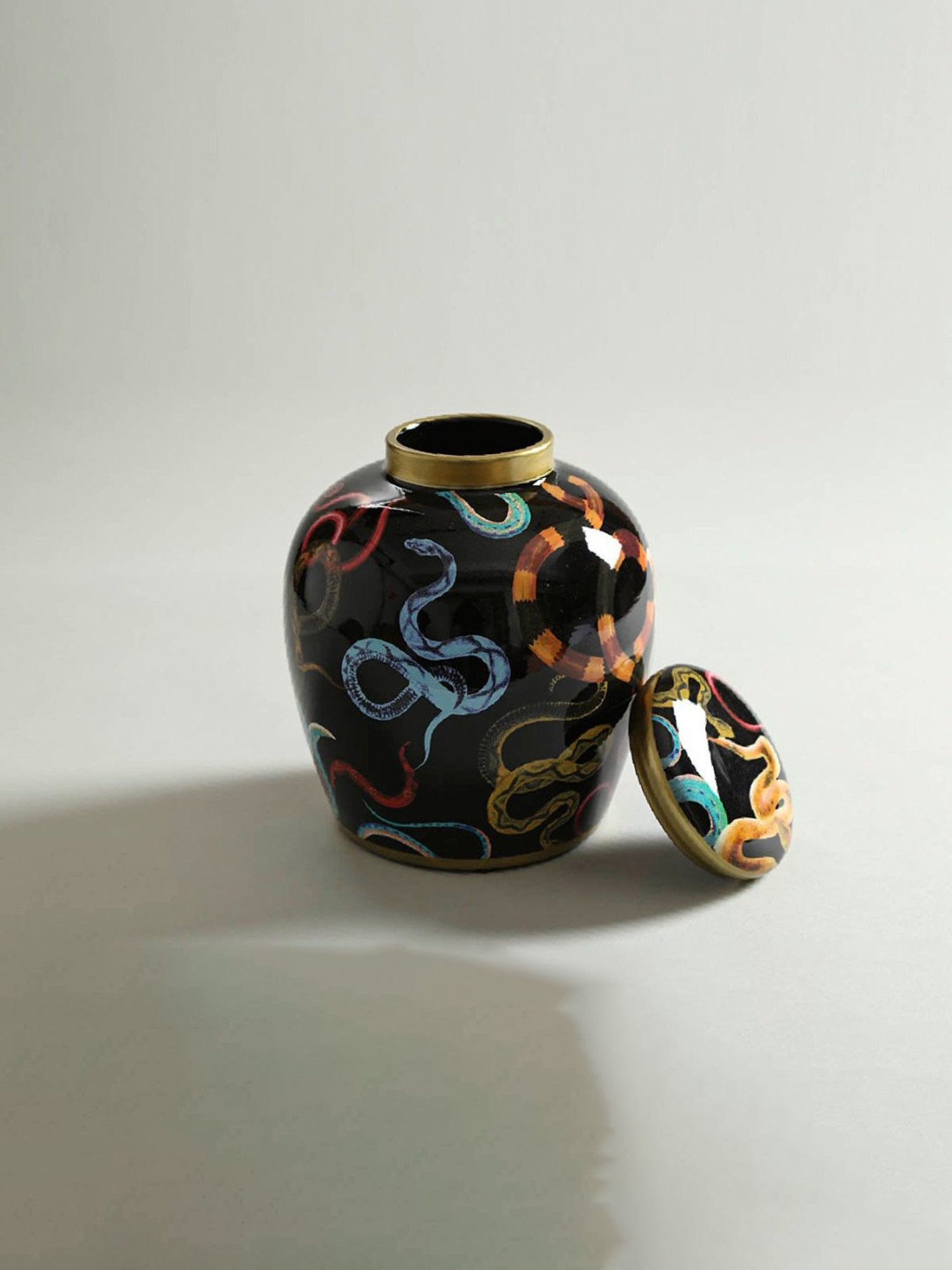 Home4U Multicolor Porcelain Kundanika Jar