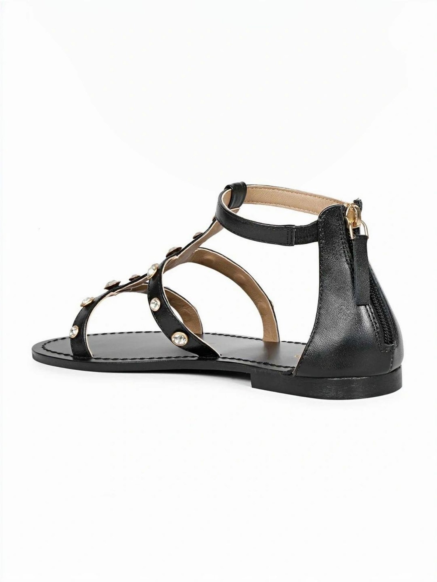 Saint G Women's Black Ankle Strap Sandals