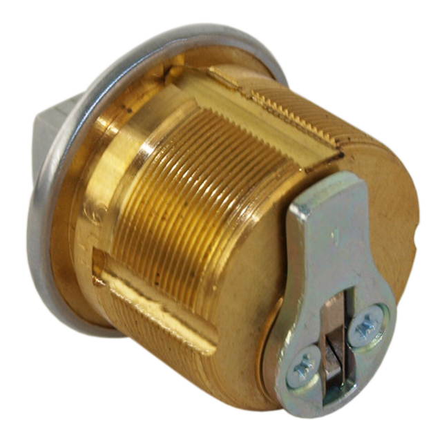 Ilco 41651SC1-26D Satin Chrom US26D 15/16" Solid Mortise Captive Turn Knob Cylinder Lock