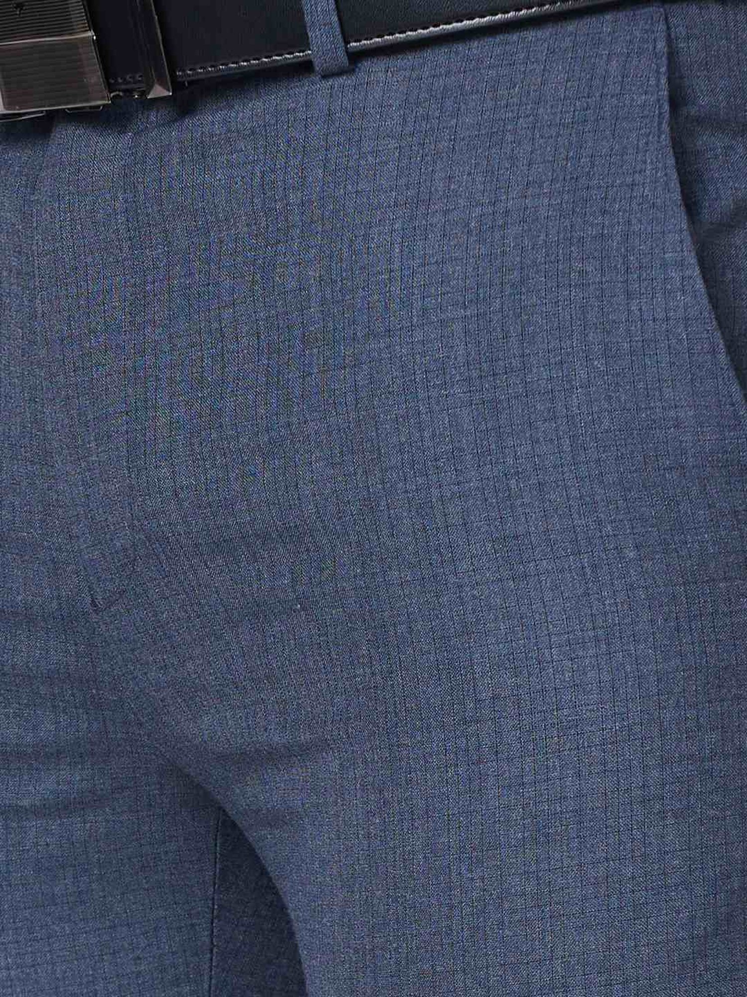 Raymond Blue Slim Fit Checks Trousers