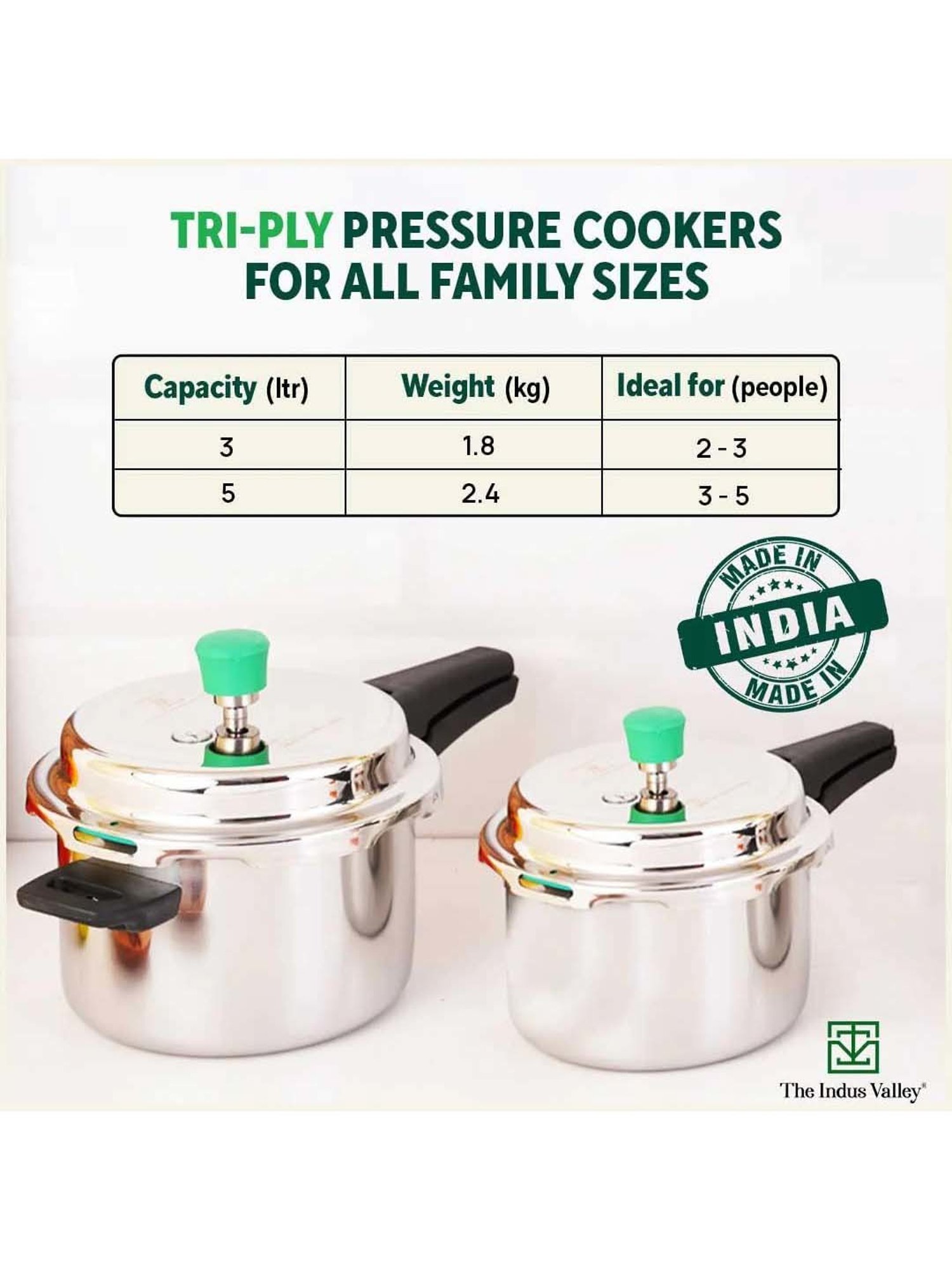 Borosil Silver Aluminium Pressure Cooker (5 L)