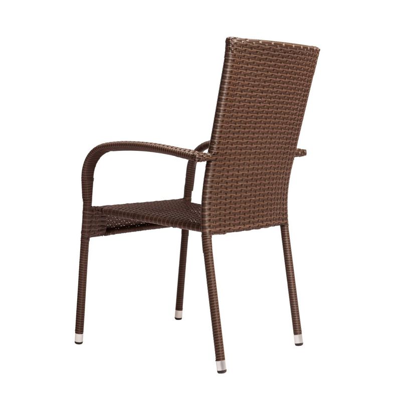 Morgan 4pk Outdoor Patio Wicker Chair - Balkene Home