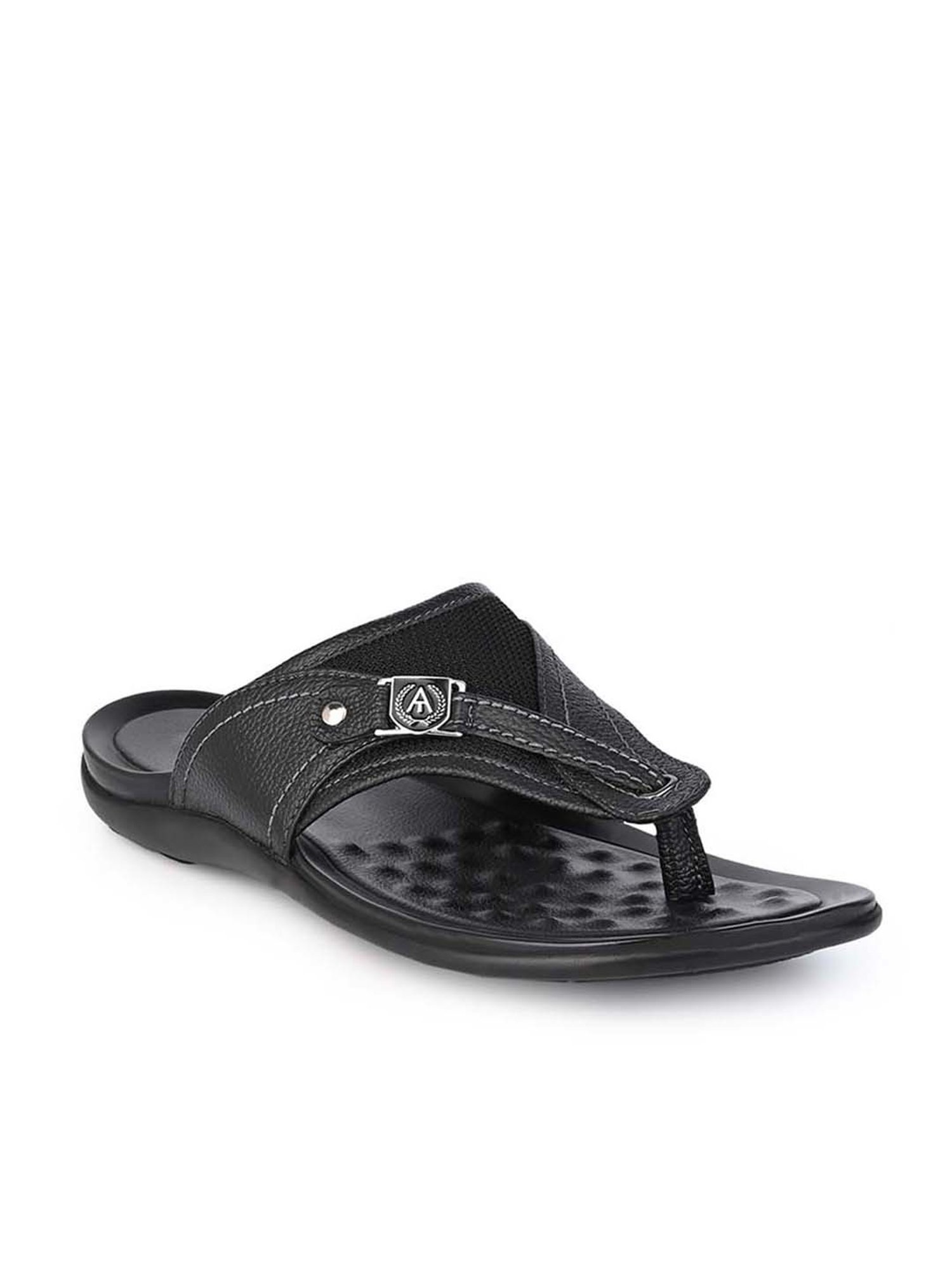 Alberto Torresi 
 Men's Black Thong Sandals