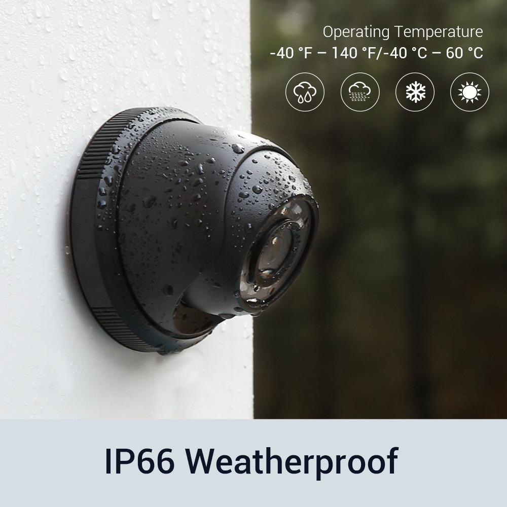 ANNKE 8 Channel CCTV Security Camera System 3MP 5-in-1 DVR with 4&times;1080P HD Weatherproof Cameras, Motion Alert, Remote Access with 1TB