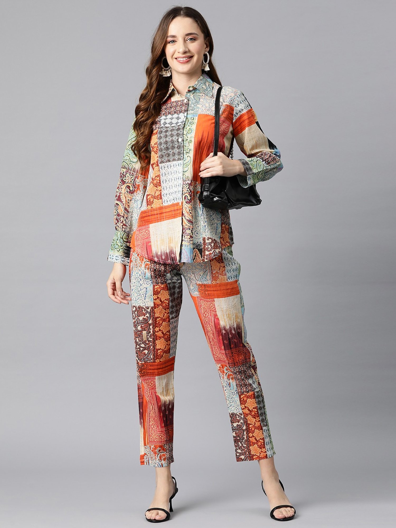 READIPRINT FASHIONS Multicolored Cotton Printed Shirt Pant Set