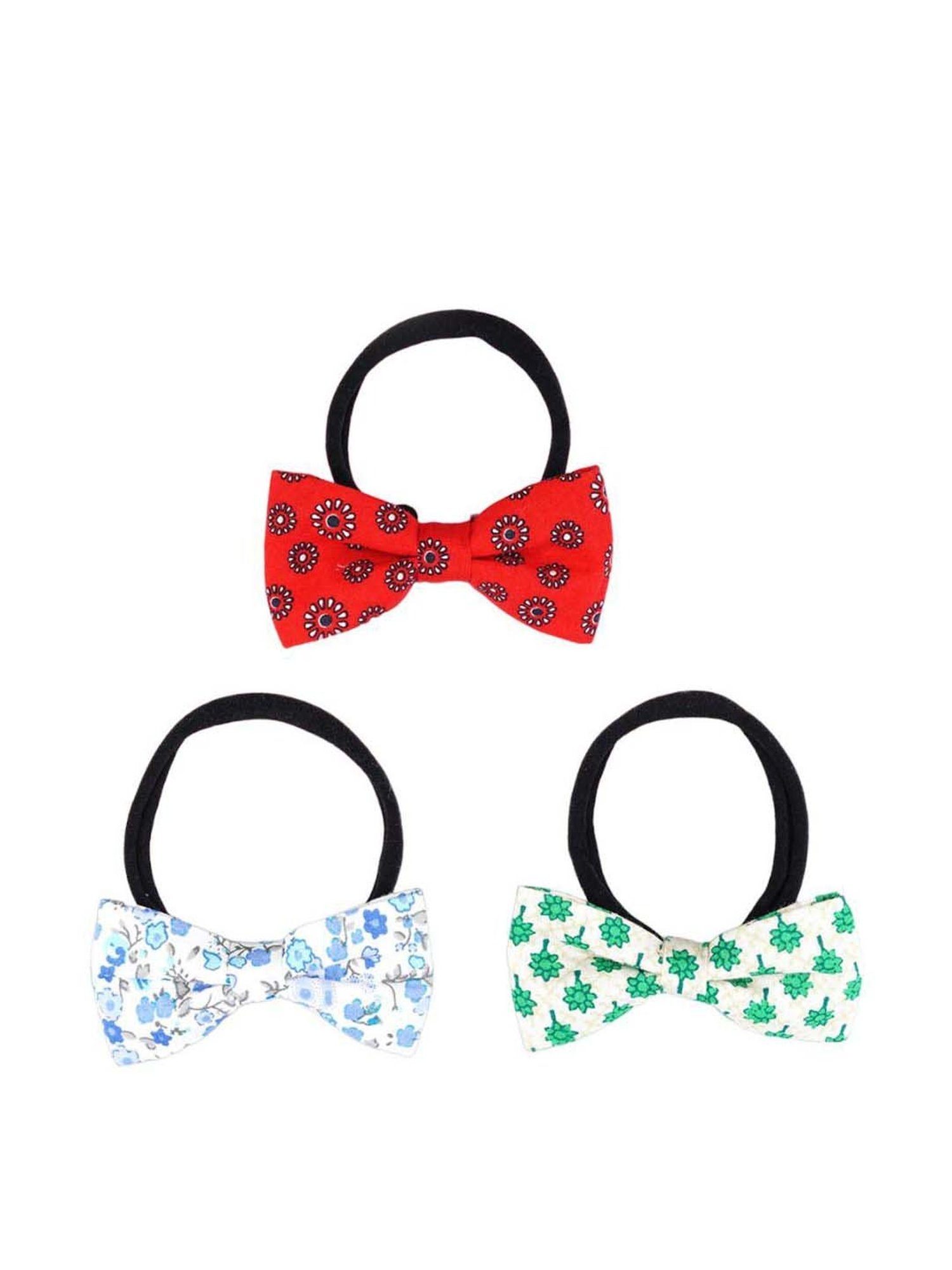 Choko Multicolour Printed Hair Band - Pack of 3