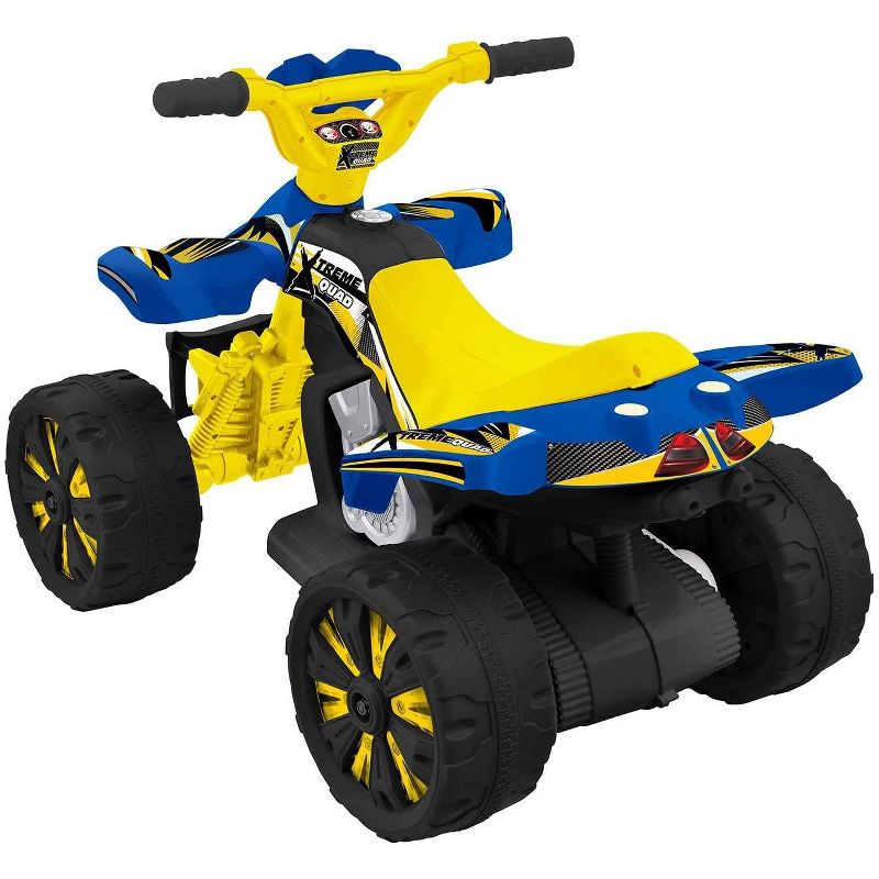 Kid Motorz 6V Xtreme Quad Powered Ride-On - Blue/Yellow