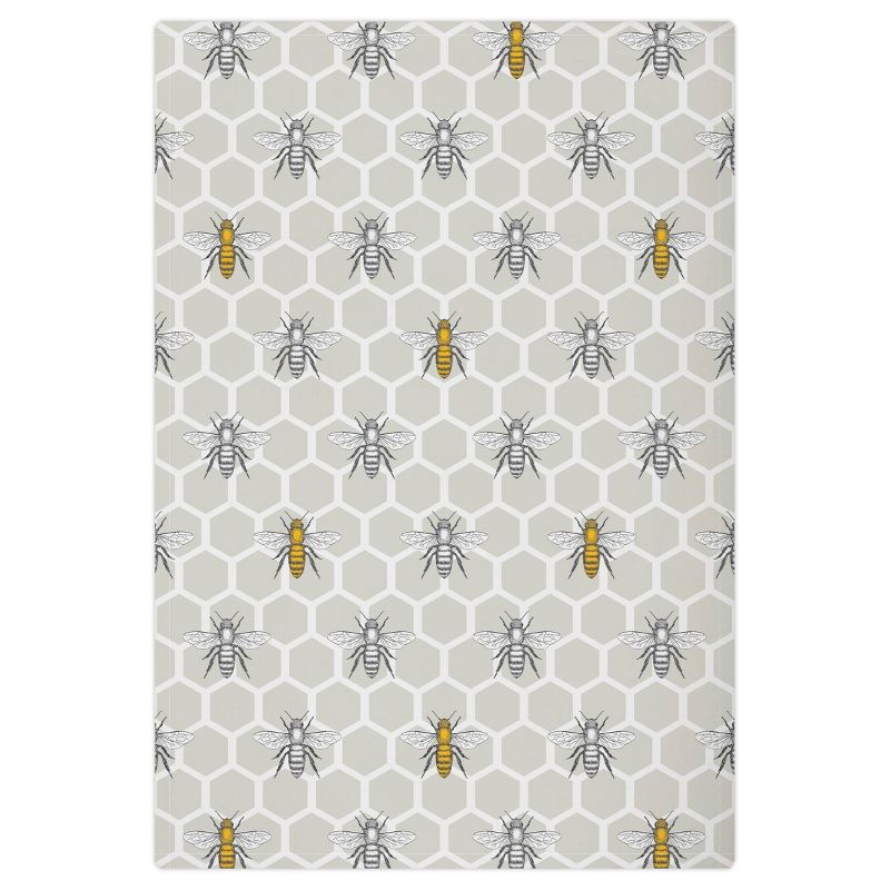 2pk Beehive Print Kitchen Towel - MU Kitchen