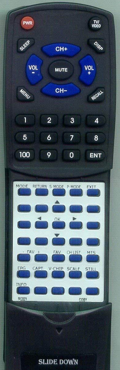 Replacement Remote Control for COBY TFTV3717, TFTV2204, TFTV3207, TFTV3217, RC023