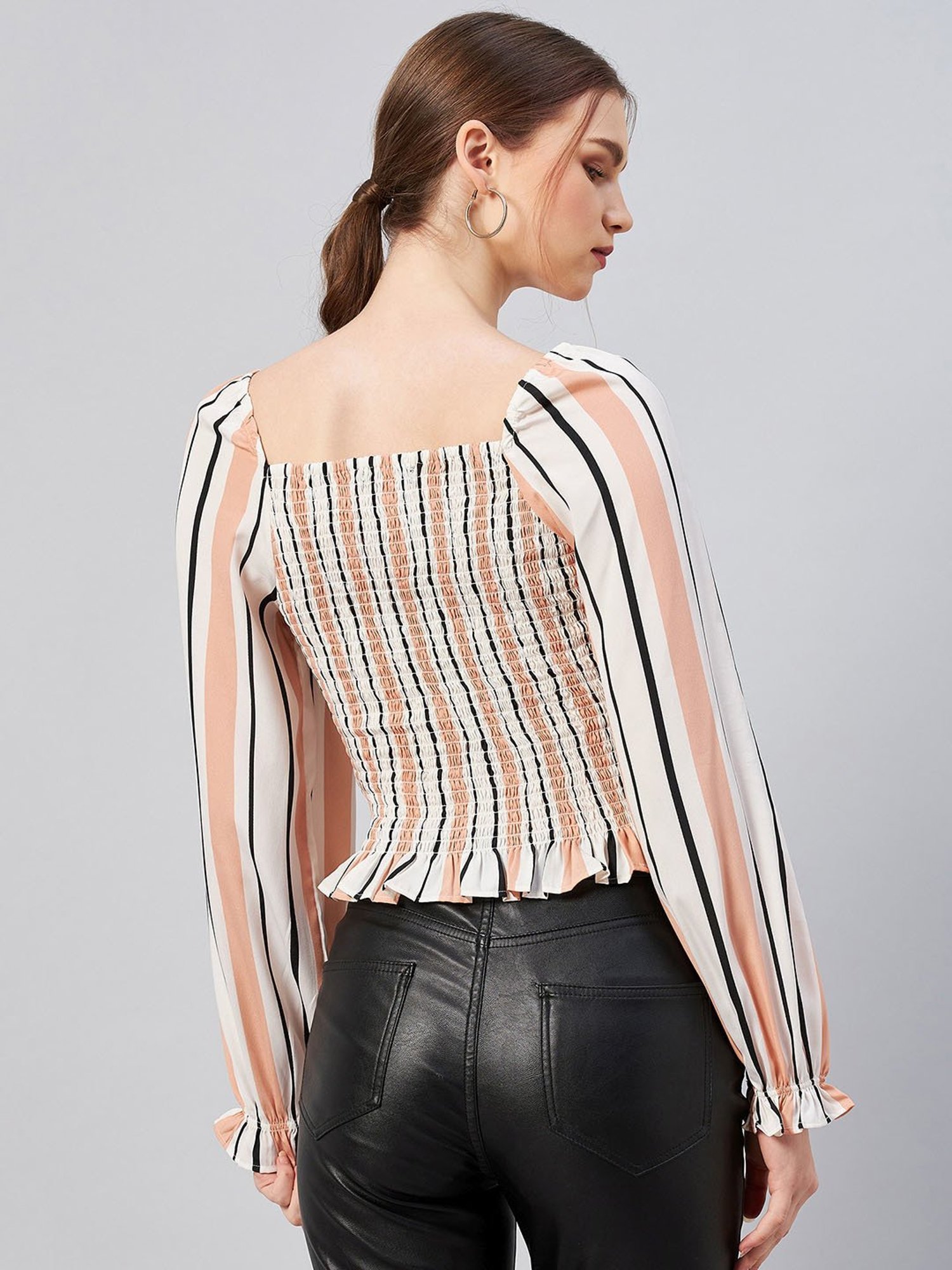 Carlton London Multicolor Striped Top