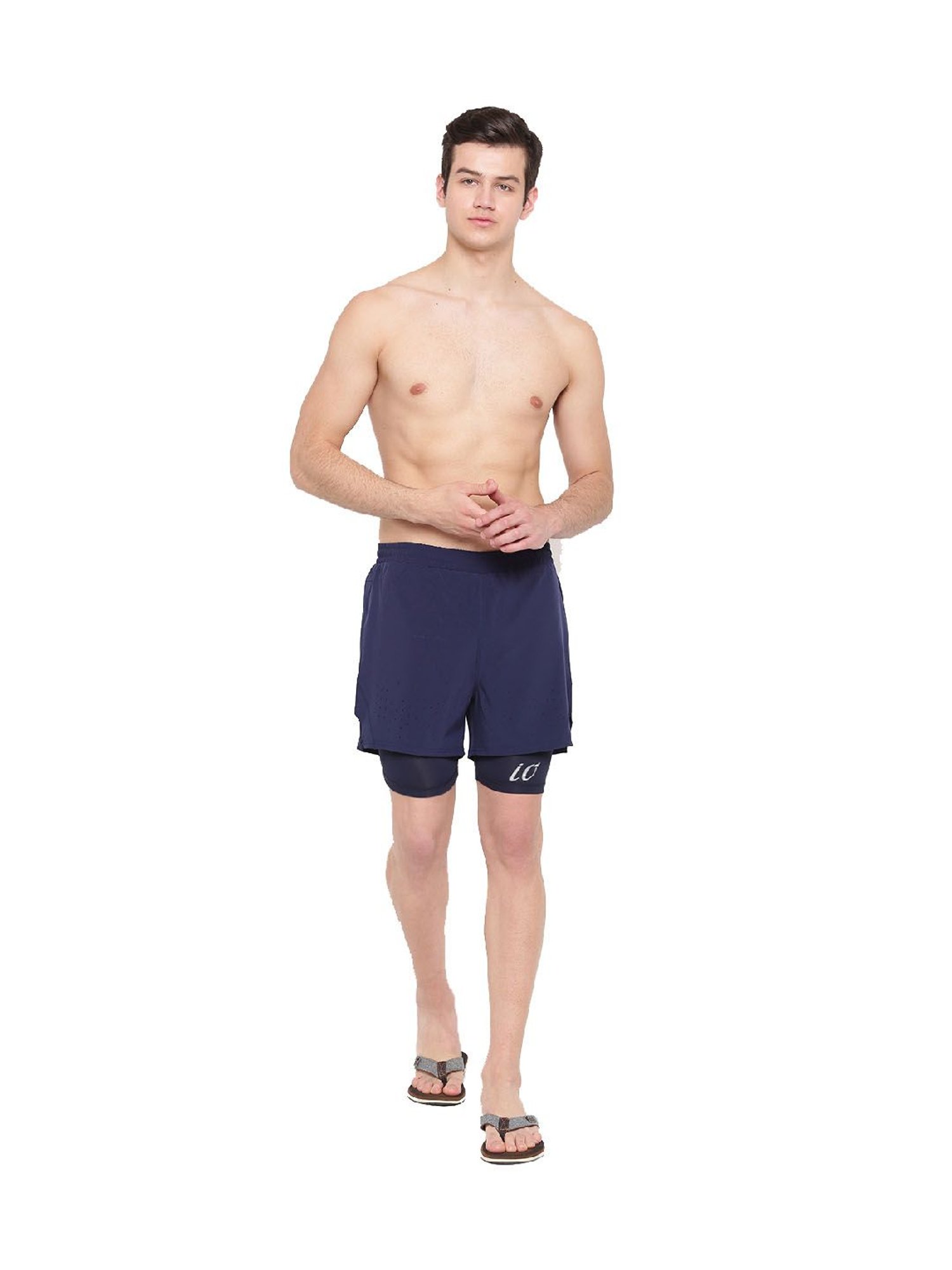 IO Navy Comfort Fit Shorts