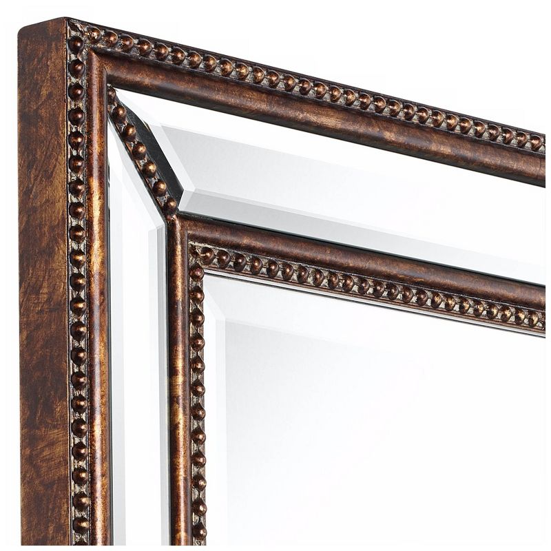 Uttermost Palais Bronze 30" x 40" Beaded Wall Mirror