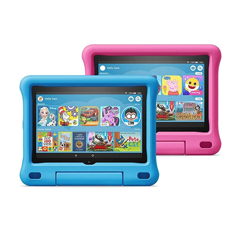 HD 8 Kids Edition tablet 2-pack, 8" HD display, 32 GB, Blue/Pink Kid-Proof Case