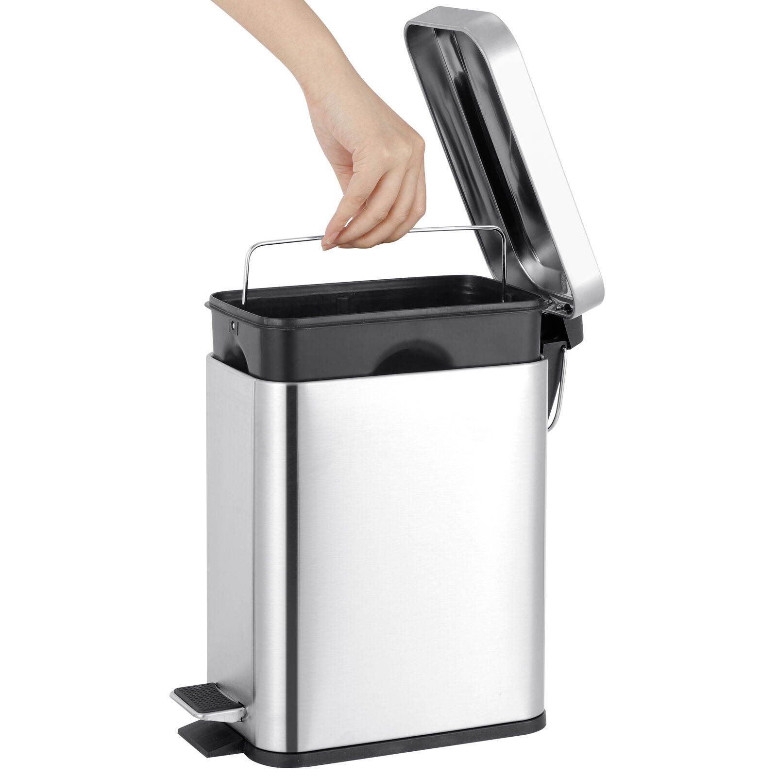 Zeny 1.3 Gallon Garbage Container Bin Trash Can Bathroom Bedroom Kitchen Office