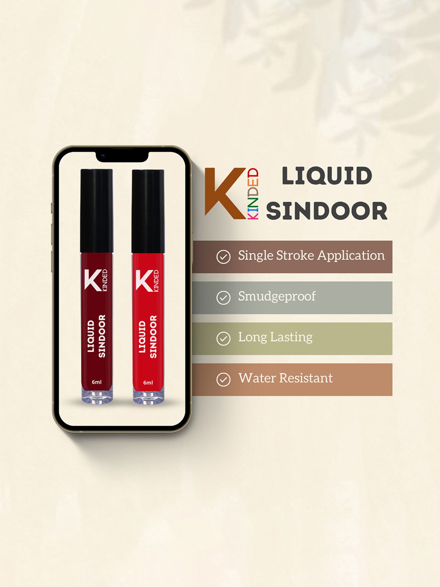KINDED Liquid Sindoor - Pack of 2