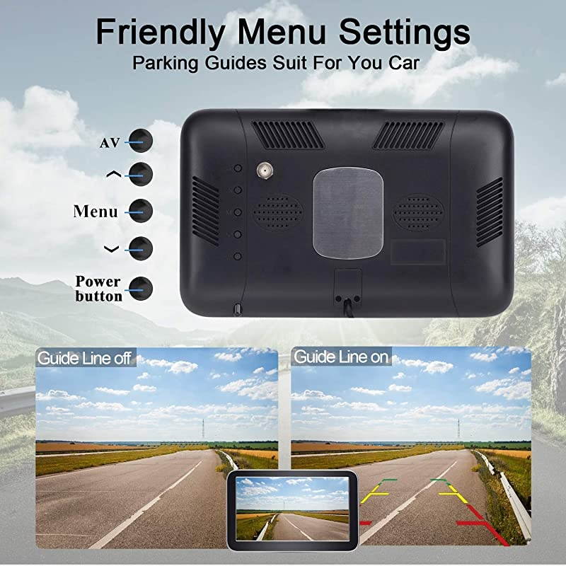 Digital Wireless Backup Camera AMW70 with Stable Signal HD 1080P 7 Monitor and Rear View Camera Kit for CarsPickupsTrucksCampers